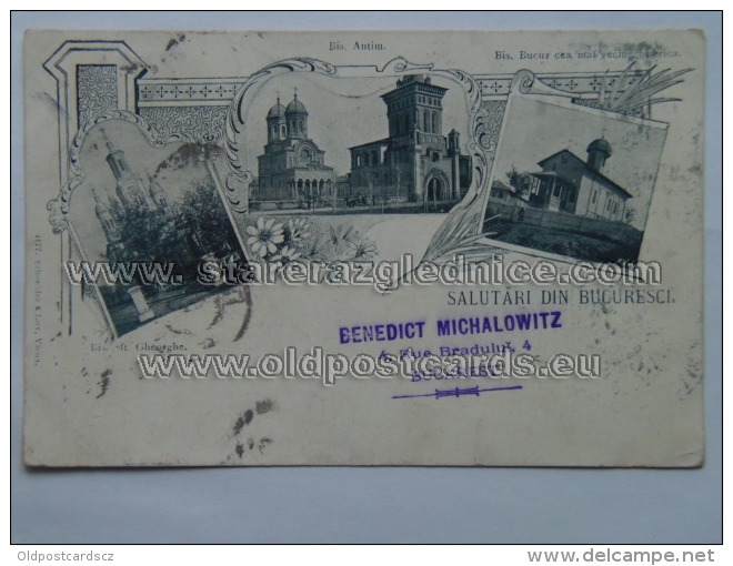 Romania 189 Bucuresci As Litho Michalowitz - Rumänien