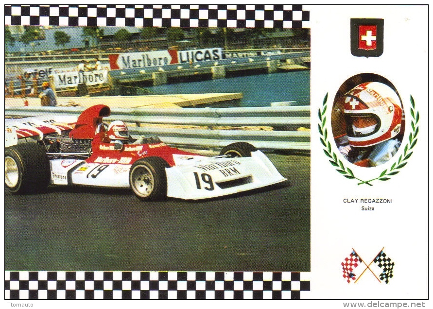 Clay Regazzoni   -  BRM P160/07    -  Monaco Grand Prix  - Serie Gran Prix No 70  -  Carte Postale - Grand Prix / F1