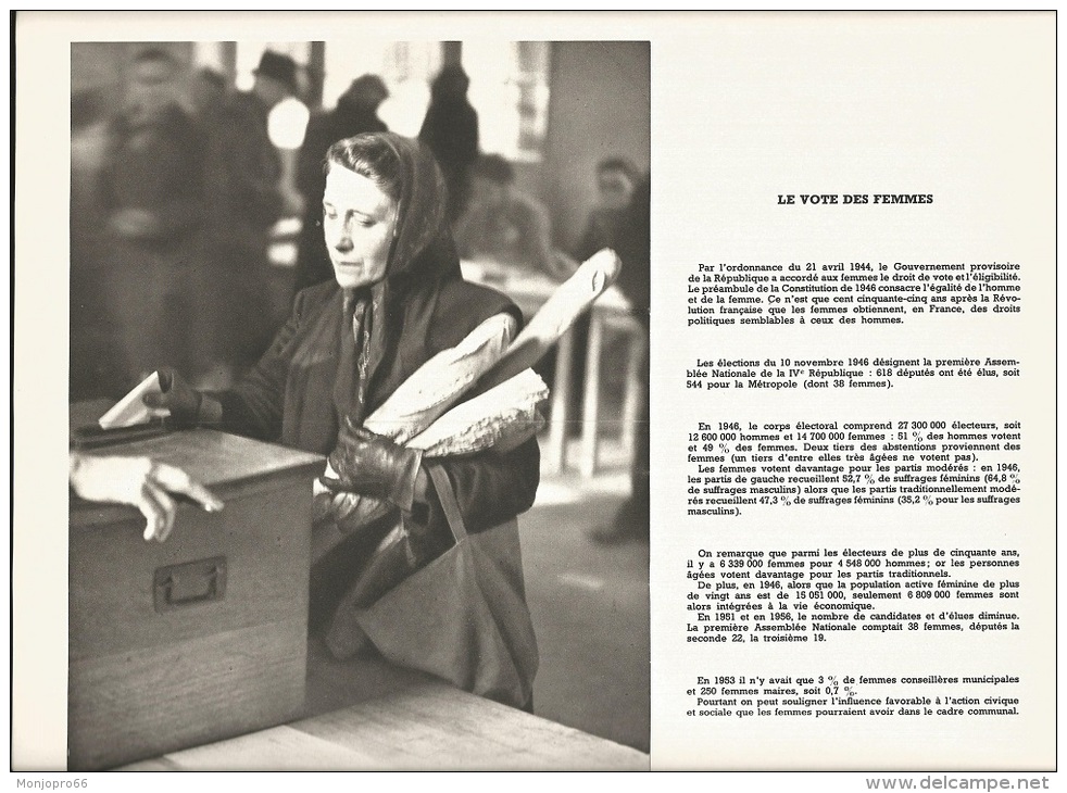 Gravure Du Vote Des Femmes Par L&rsquo;ordonnance Du 21 Avril 1944 - Colecciones