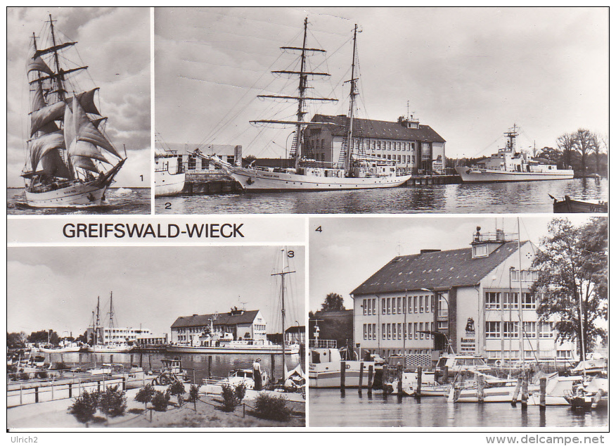 AK Greifswald-Wieck - Mehrbildkarte - Segelschulschiff Marineschule (17567) - Greifswald