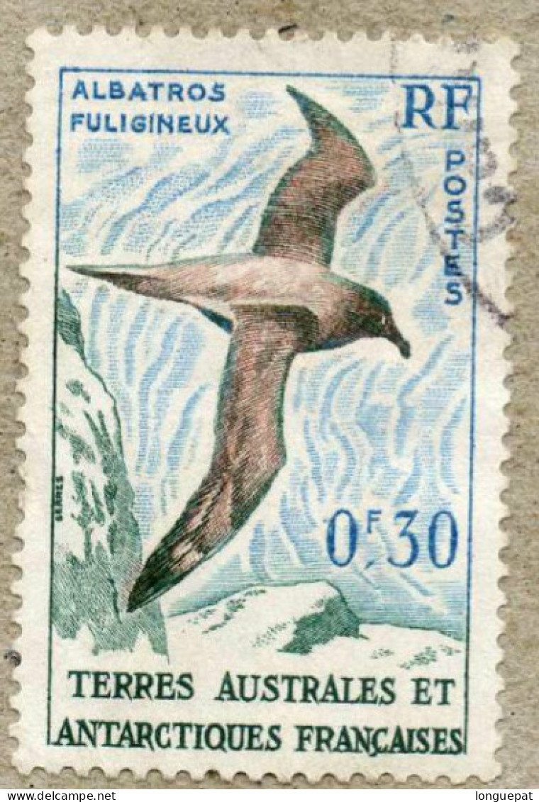 T.A.A.F. - Oieaux : Albatros Fuligineux (Phoebetria Palpebrata) - Oiseau Marin - - Gebraucht