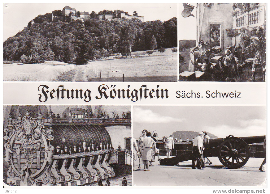 AK Festung Königstein - Sächs. Schweiz - Mehrbildkarte (17570) - Koenigstein (Saechs. Schw.)