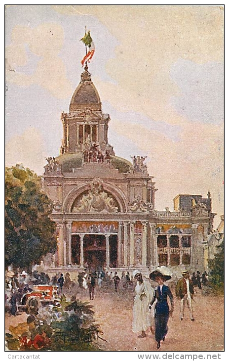 TORINO - ESPOSIZIONE INTERNAZIONALE - 1911. IL PADIGLIONE DELLE FESTE. BELLA CARTOLINA DEL 1917 - Expositions