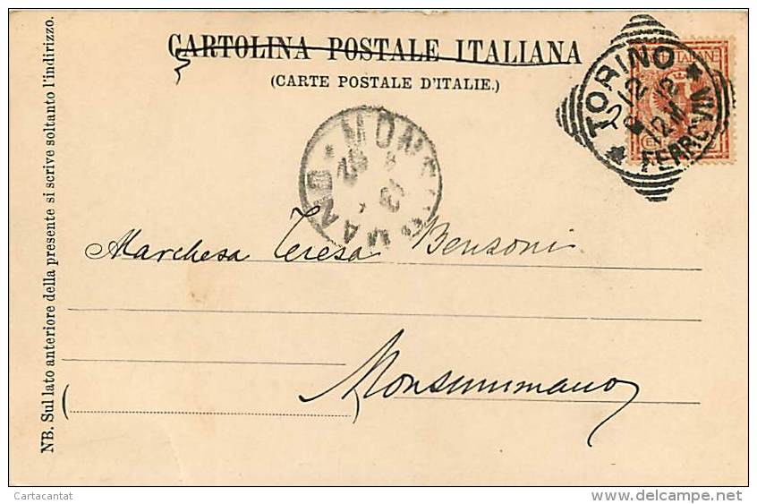 TORINO - PRIMA ESPOSIZIONE INTERNAZIONALE DI ARTE DECORATIVA MODERNA - 1902. INGRESSO PRINCIPALE. CARTOLINA PRIMI '900 - Mostre, Esposizioni