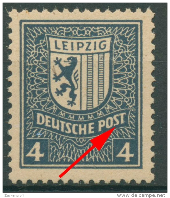 SBZ West-Sachsen 1946 Abschiedsserie Mit Plattenfehler 157 Y I Postfrisch - Ungebraucht