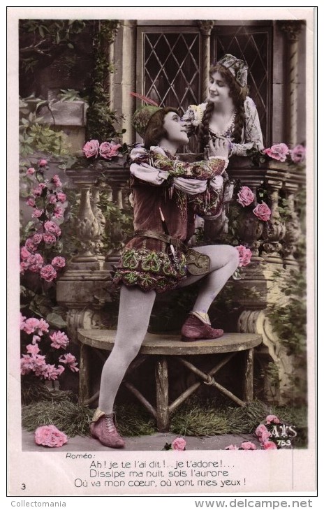 10 Postcards Opera Romeo & Juliette  Charles Gunod  Wiliam Shakespeare   Printer AS 73 Real Photo Serie Complete - Oper