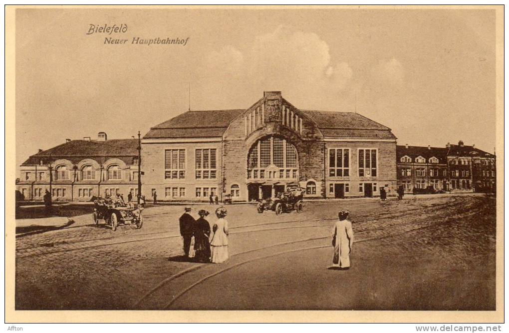 Neuer Bahnhof Bielefeld 1910 Postcard - Bielefeld