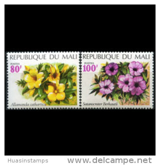 MALI 1971 - Scott# 165-6 Flowers 80-100f MNH - Mali (1959-...)