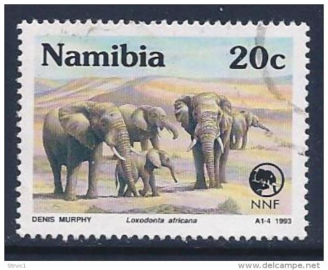 Namibia, Scott # 726 Used Endangered Animals, 1993 - Namibia (1990- ...)