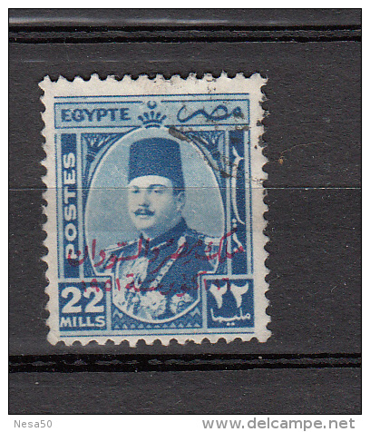 Egypte 1952 Mi Nr 366   Koning  Faruk  Waarde 22 M - Gebruikt