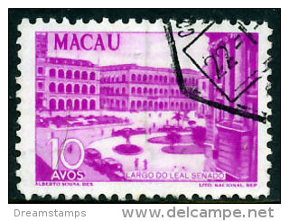 !										■■■■■ds■■ Macao 1948 AF#331ø Local Motifs 10 Avos (x10035) - Used Stamps