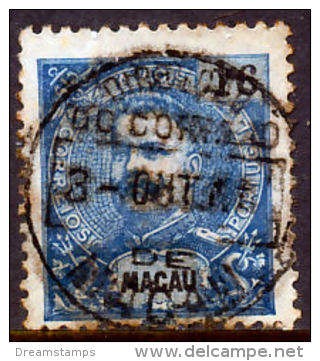 !										■■■■■ds■■ Macao 1898 AF#87ø King Carlos, Mouchon 16 Avos (x10024) - Oblitérés