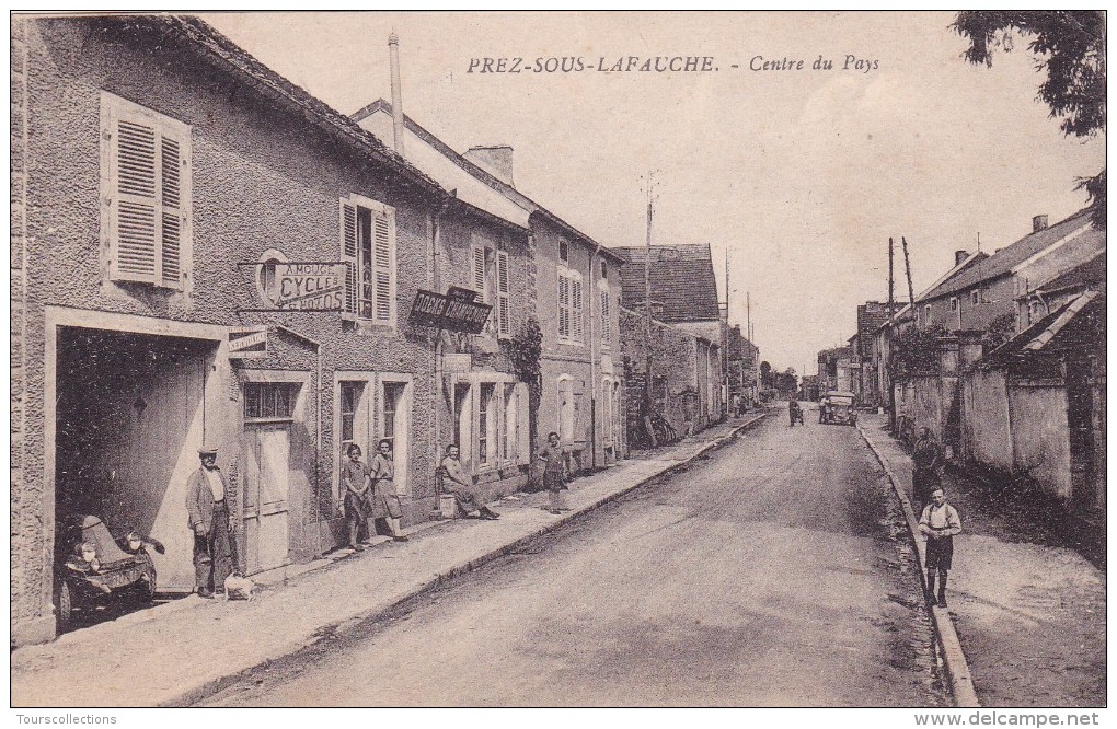 CPA 52 @ PREZ SOUS LAFAUCHE @ A MOuge Cycles Et Motos @ Pub Docks Champenois - Centre Du Pays Animé - Autres & Non Classés