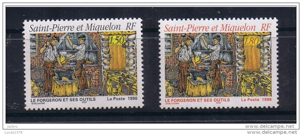 N° 628 & 629 Le Forgeron Et Ses Outils NEUF** - Unused Stamps