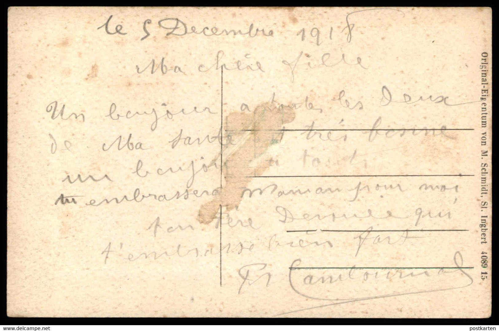 ALTE POSTKARTE ST. INGBERT TOTAL 1918 GESAMTANSICHT PANORAMA TOTALANSICHT SAAR SAARGEBIET Cpa Postcard AK Ansichtskarte - Saarpfalz-Kreis