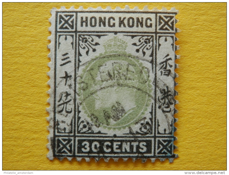 Hong Kong 1903, EDWARD VII, Wmk CROWN CA: Mi 69, SG 70, Ø - Usados