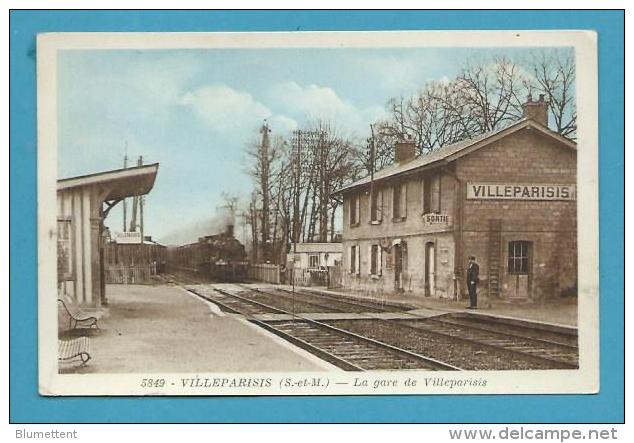 CPSM Chemin De Fer Cheminot Arrivée Du Train En Gare De VILLEPARISIS 77 - Villeparisis