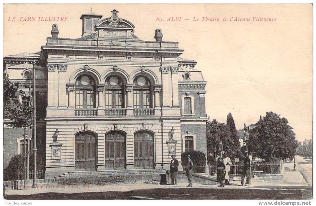 81 - Albi - Le Théâtre Et L'Avenue Villeneuve - Albi