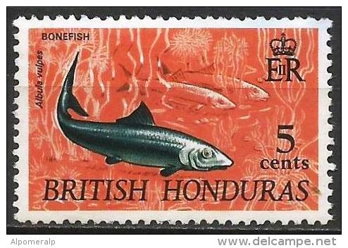 Brittish Honduras 1968 Mi 215X Bonefish (Albula Vulpes), Fish | Native Wildlife - British Honduras (...-1970)