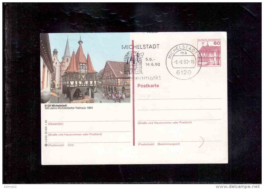 9160   -   MICHEL NR.  P.138     /    MICHELSTADT  5.6.1992 - Cartes Postales Illustrées - Oblitérées