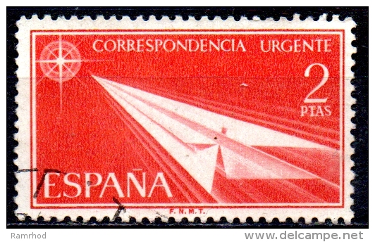 SPAIN 1956 Express - Speed - 2p Red  FU - Special Delivery