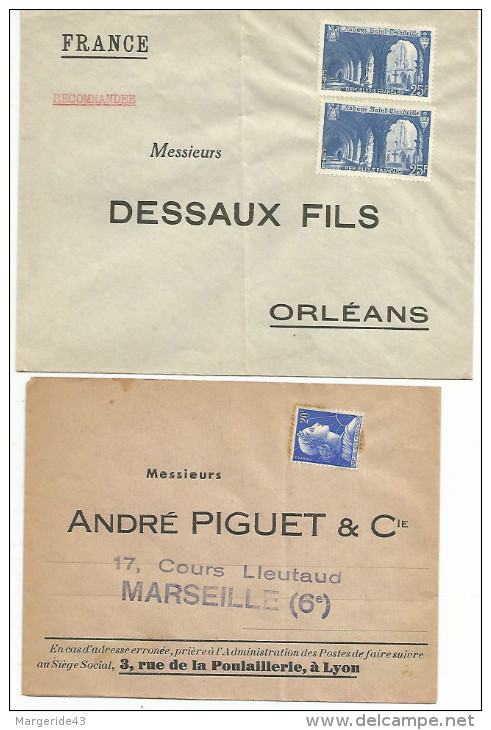 LOT DE 6 ENVELOPPES REPONSES, ANCETRES DES PAP REPONSES. - Other & Unclassified