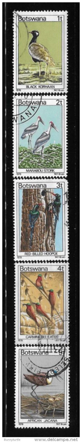 Botswana 1978 Birds 5v Used - Botswana (1966-...)