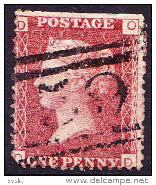 Great Britain GB - Queen Victoria - 1 One Penny Red - On Piece / Fragment - Used Stamps