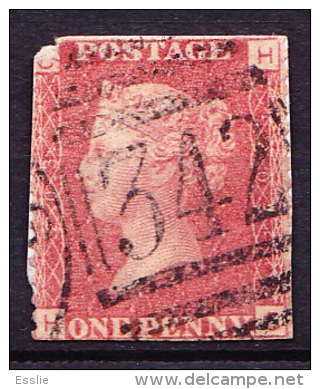 Great Britain GB - Queen Victoria - 1 One Penny Red - On Piece / Fragment - Used Stamps