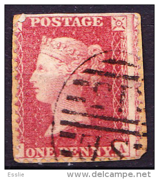 Great Britain GB - Queen Victoria - 1 One Penny Red - On Piece / Fragment - Used Stamps