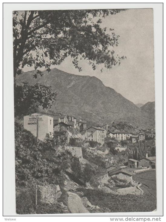 PAF002/ANDORRA - Frankierte Bildkarte Als Drucksache Nach Paris 1919 - Storia Postale