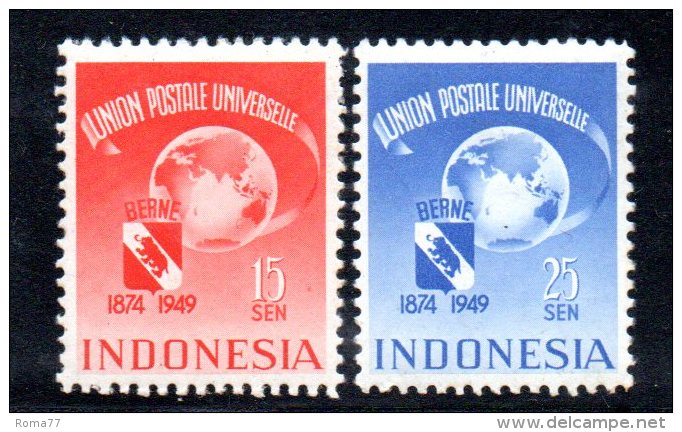 W3155 - INDONESIA 1949 , UPU Serie 367/368  *  Mint - Indonesia