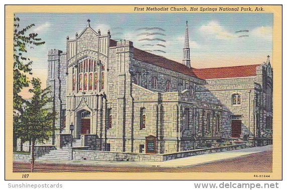 First Methodist Church Hotel Springs National Park Aransas 1947 - Hot Springs