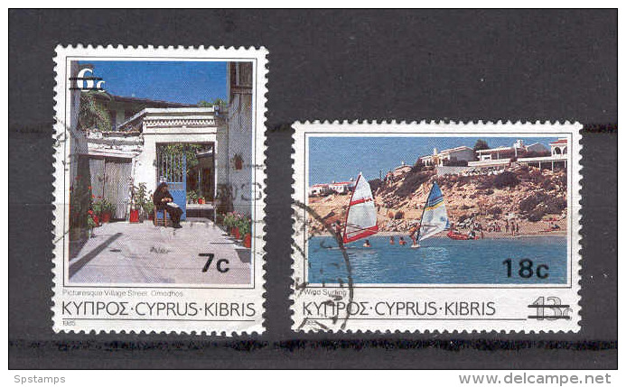 Cyprus 1986 (Vl 490-491) 457 & 459 Ovp With New Values VF USED (E1535) - Gebraucht