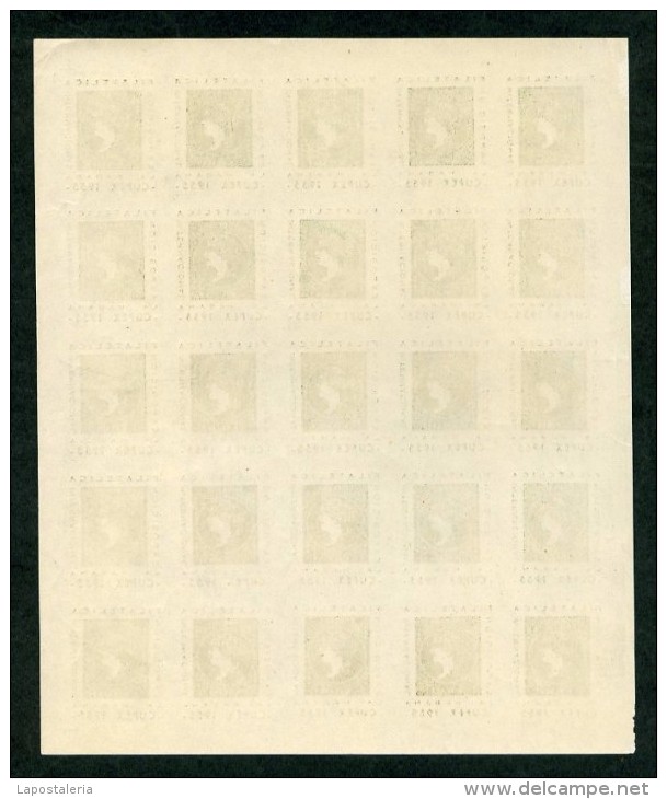 Cuba. La Habana. *Expo. Filatélica Internacional CUPEX 1955* Lote 4 Hojas 167x203 Mms. - Franking Labels