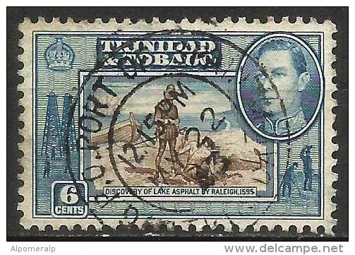 Trinidad & Tobago 1938 Mi 138 Discovery Of Lake Asphalt And King George VI - Trinidad Y Tobago