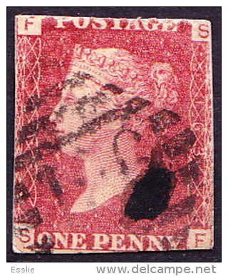 Great Britain GB - Queen Victoria - 1 One Penny Red - On Piece / Fragment - Non Classificati