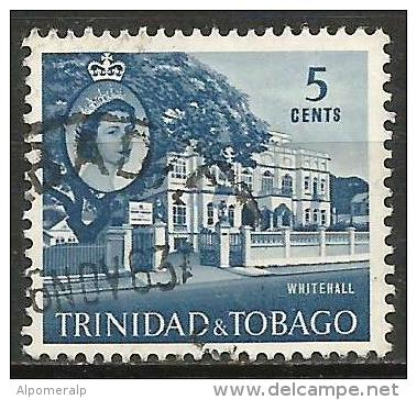 Trinidad & Tobago 1960 Mi 174 Whitehall, Port Of Spain | Buildings, Queens, Trees - Trinité & Tobago (...-1961)