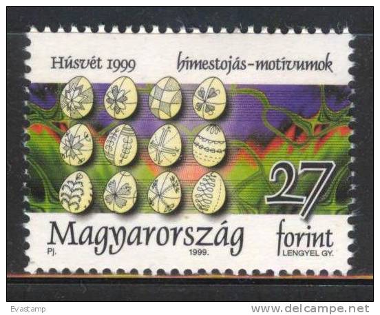 HUNGARY - 1999. Easter I./ Decorated Eggs MNH!! Mi 4526. - Ostern