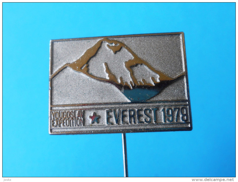 MOUNT EVEREST - HIMALAYA 1979. EXPEDITION Anstecknadel Bergsteigen Klettern Alpinismus Pin Badge Mountaineering Climbing - Alpinismus, Bergsteigen