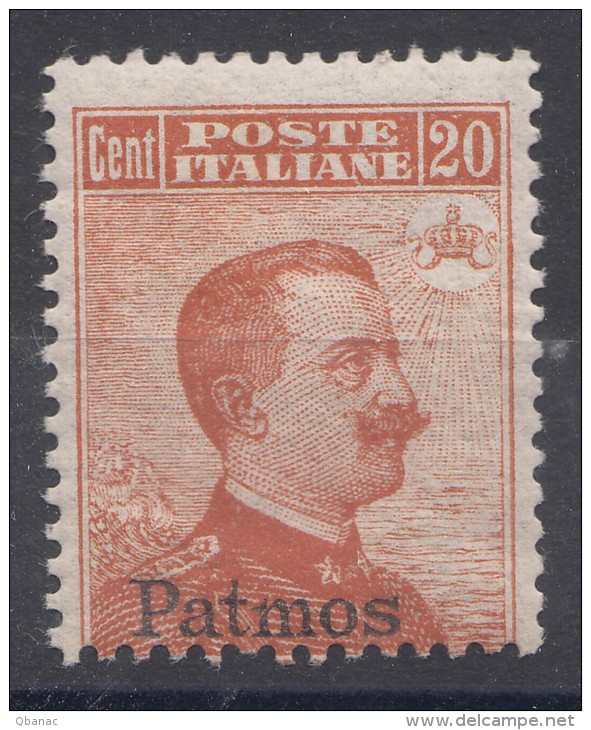 Italy Colonies Aegean Islands, Patmos (Patmo) 1916/17 Without Watermark Sassone#9 Mi#11 VIII Mint Never Hinged - Egée (Patmo)