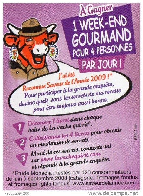 PUBLICITE  FROMAGE  LA VACHE QUI RIT - Autres & Non Classés