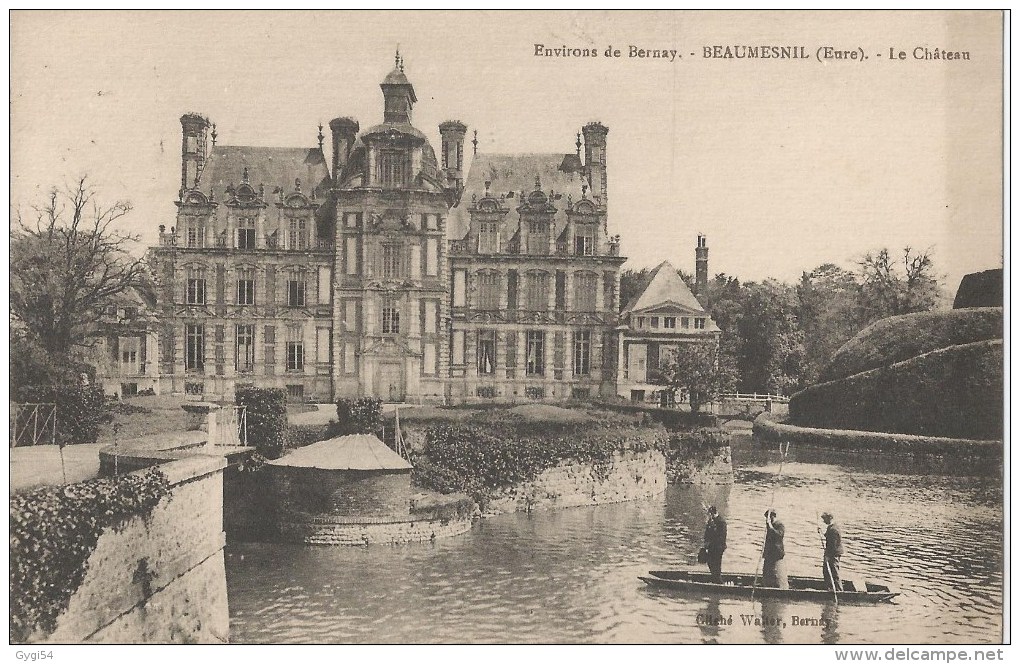 Beaumesnil 27  Le Château CPA 1924 - Beaumesnil