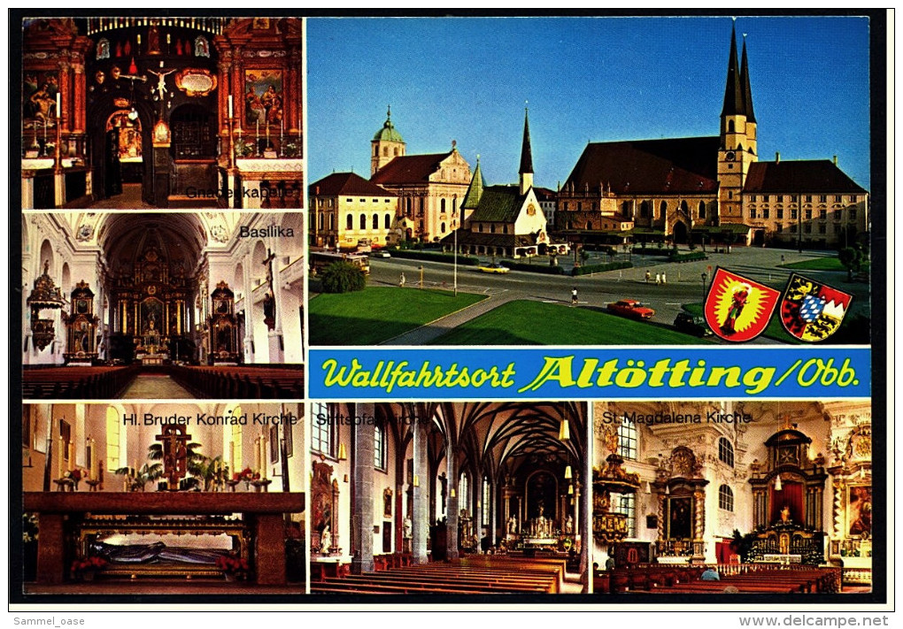 Wallfahrtsort Altötting / Obb.  -  Mehrbild-Ansichtskarte Ca. 1985    (4960) - Altoetting