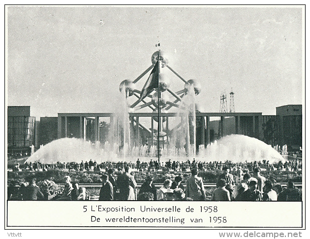 Histoire De La Belgique, Baudouin Ier : Exposition Universelle De 1958, L´ Atonium, Bruxelles, Légende Français-Flamand - History