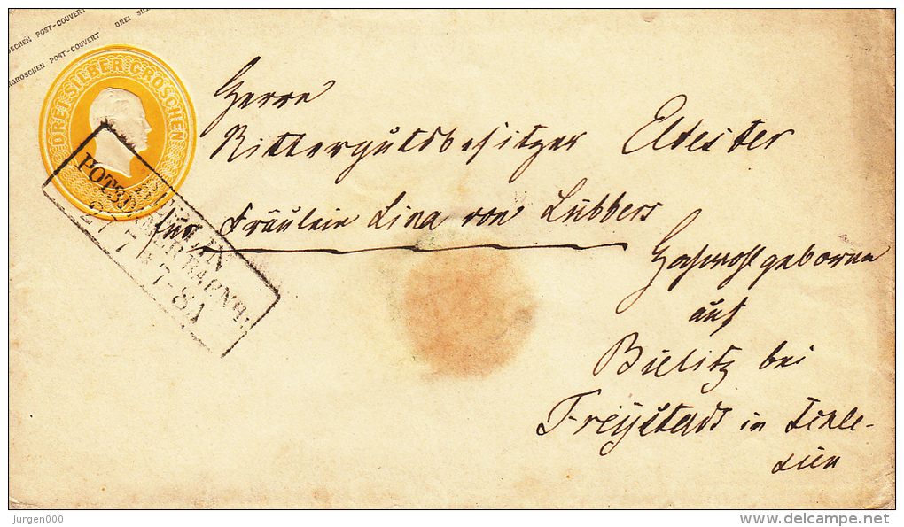 GAA 3, Entier Van Potsdamer Naar Bielitz (7027) - Postal  Stationery