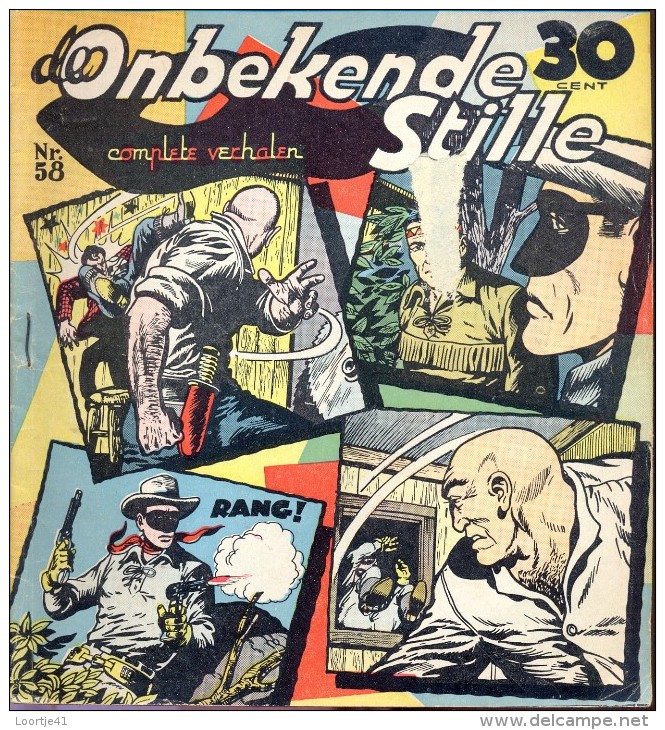 Strips - De Onbekende Stille - Western - Cowboy - Uitgave A.T.H - Teeuwen Rotterdam - N° 58 - Sonstige & Ohne Zuordnung