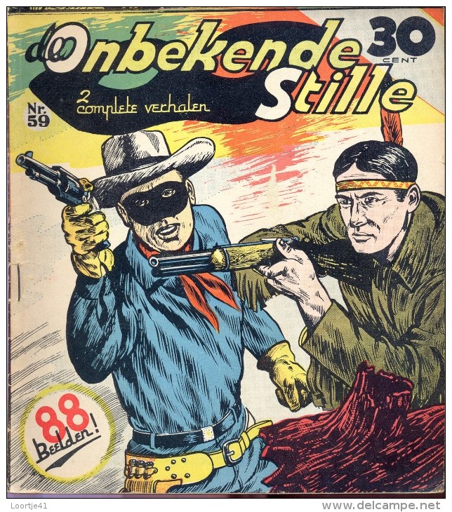 Strips - De Onbekende Stille - Western - Cowboy - Uitgave A.T.H - Teeuwen Rotterdam - N° 59 - Autres & Non Classés