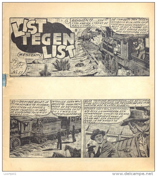 Strips - De Onbekende Stille - Western - Cowboy - Uitgave A.T.H - Teeuwen Rotterdam - N° 51 - Sonstige & Ohne Zuordnung