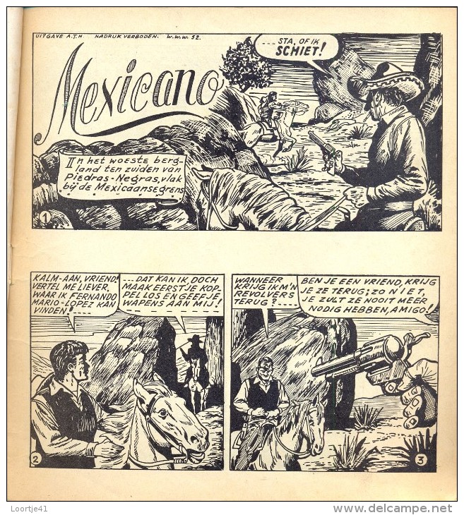 Strips - De Onbekende Stille - Western - Cowboy - Uitgave A.T.H - Teeuwen Rotterdam - N° 52 - Autres & Non Classés